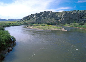 Missouri Headwaters State Park where Missouri river joins Jefferson ...